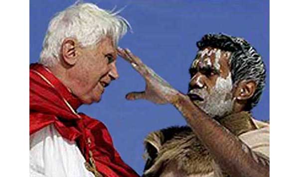 Pope Benedict XVI Blessed by Pagan
